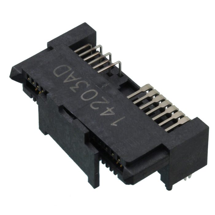 2129116-3 by TE Connectivity AMP Connectors - CONNECTOR SATA RCPT 31POS SLD R/A