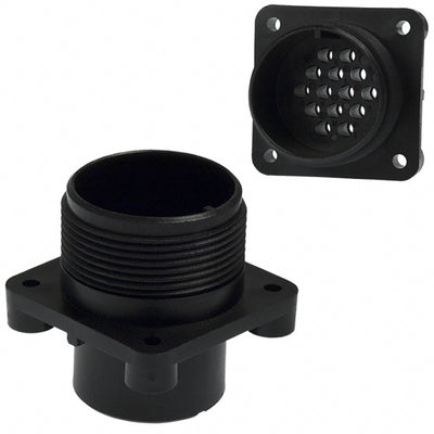 213651-1 by TE Connectivity AMP Connectors - CONNECTOR RECPT HSNG MALE 14POS PNL MT