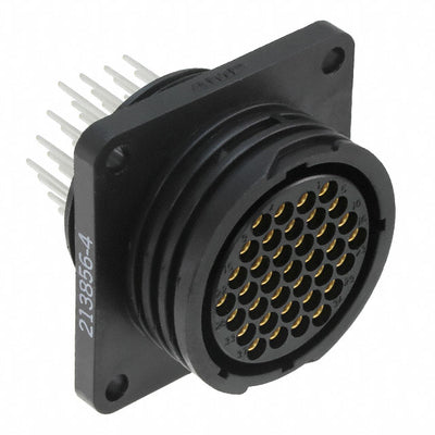 213856-4 by TE Connectivity AMP Connectors - CONNECTOR RECPT FMALE 37POS GOLD SLDR