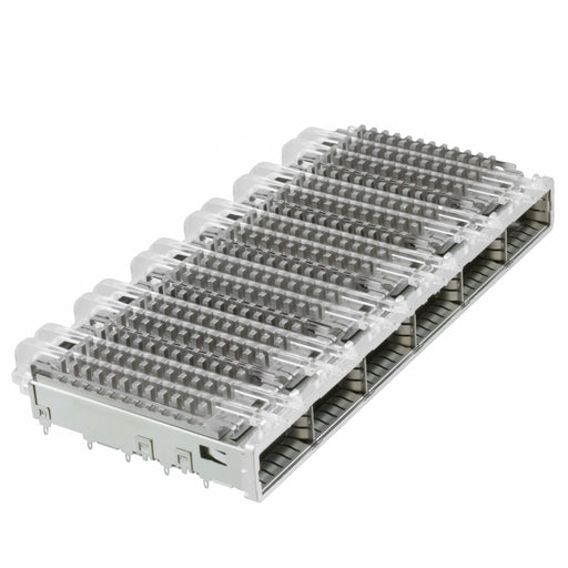 2143307-2 by TE Connectivity AMP Connectors - CONNECTOR QSFP CAGE 1X6 W/HSINK R/A