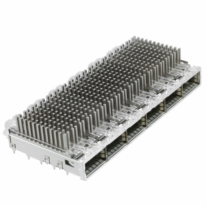 2143307-3 by TE Connectivity AMP Connectors - CONNECTOR QSFP CAGE 1X6 W/HSINK R/A