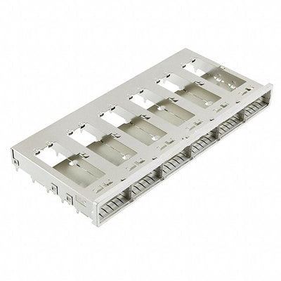 2143329-1 by TE Connectivity AMP Connectors - CONNECTOR QSFP+ CAGE 1X6 PRESSFIT R/A