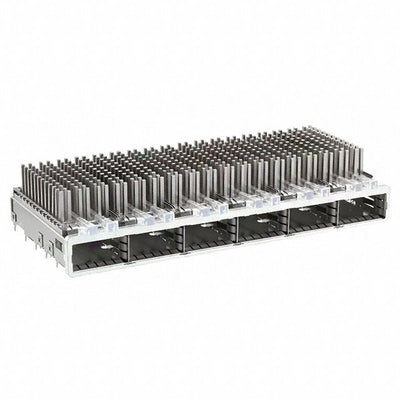 2143331-3 by TE Connectivity AMP Connectors - CONNECTOR QSFP+ CAGE 1X6 W/HSINK R/A
