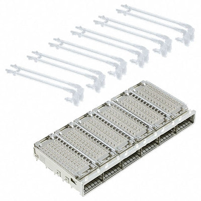 2143331-4 by TE Connectivity AMP Connectors - CONNECTOR QSFP+ CAGE 1X6 W/HSINK R/A