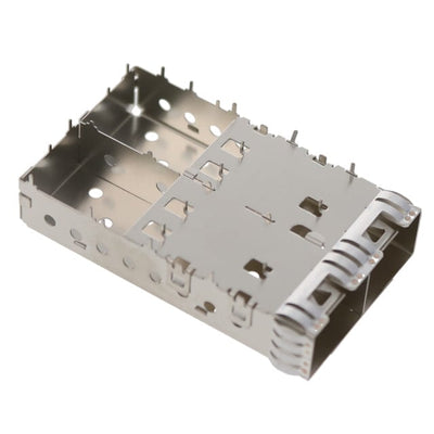 2143451-1 by TE Connectivity AMP Connectors - CONNECTOR SFP+ CAGE 1X2 SLD R/A