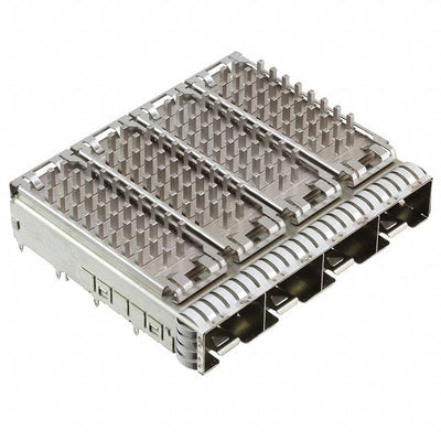 2149730-3 by TE Connectivity AMP Connectors - CONNECTOR SFP+ CAGE 1X4 W/HSINK R/A