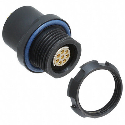 2157375-1 by TE Connectivity Aerospace, Defense and Marine - CONNECTOR RECPT FMALE 8POS GOLD SOLDER