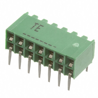 216604-7 by TE Connectivity AMP Connectors - CONNECTOR RECPT 14POS 0.1 GOLD PCB R/A
