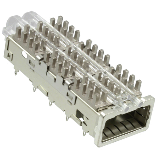 2170112-2 by TE Connectivity AMP Connectors - CONNECTOR QSFP+ CAGE W/HSINK PRESS RA
