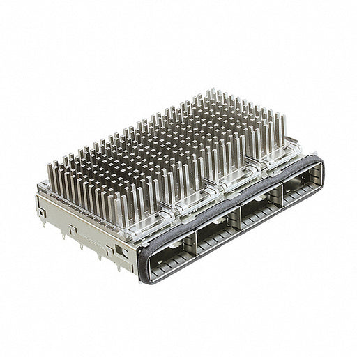 2170287-3 by TE Connectivity AMP Connectors - CONNECTOR QSFP+ CAGE 1X4 W/HSINK R/A