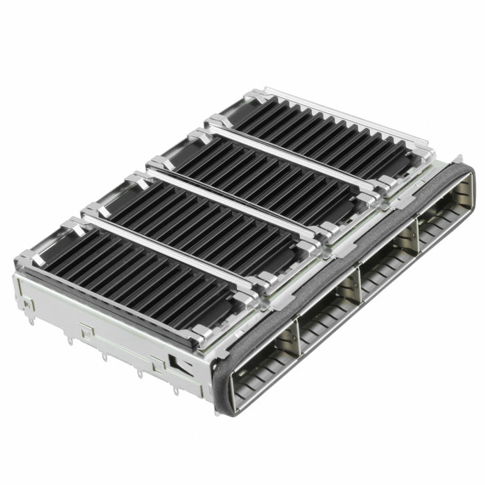 2170287-4 by TE Connectivity AMP Connectors - CONNECTOR QSFP+ CAGE 1X4 W/HSINK R/A