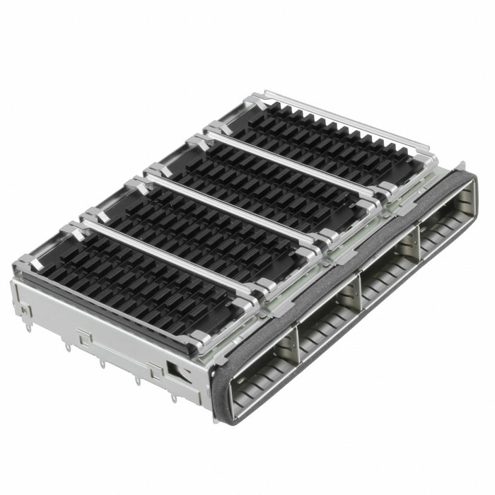 2170287-7 by TE Connectivity AMP Connectors - CONNECTOR QSFP+ CAGE 1X4 W/HSINK R/A