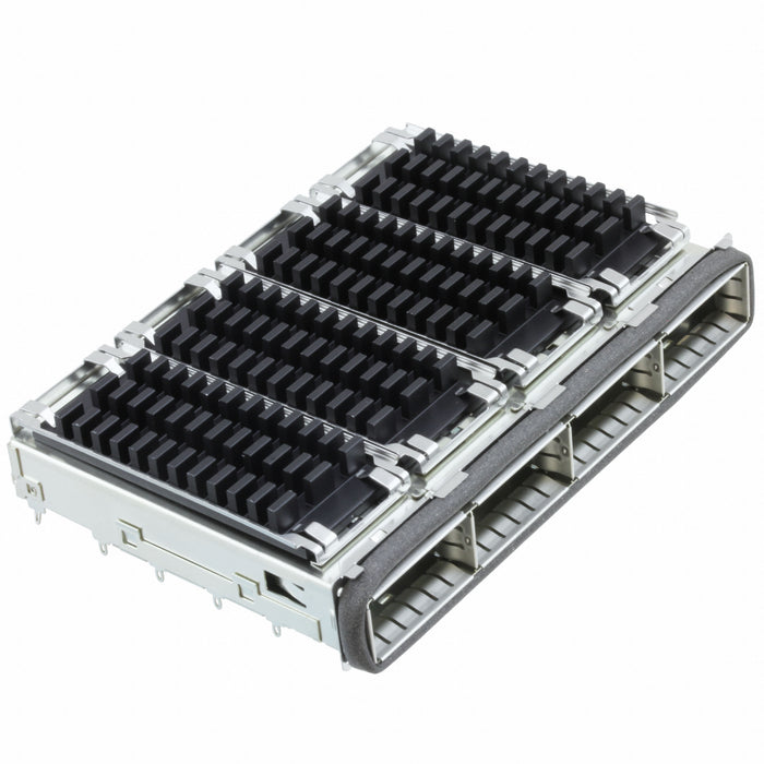 2170287-8 by TE Connectivity AMP Connectors - CONNECTOR QSFP+ CAGE 1X4 W/HSINK R/A