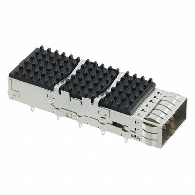 2170704-7 by TE Connectivity AMP Connectors - CONNECTOR QSFP28 CAGE W/HSINK R/A