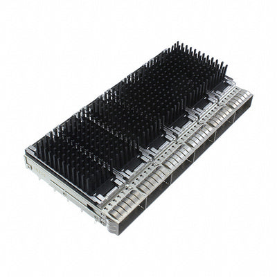 2170707-6 by TE Connectivity AMP Connectors - CONNECTOR QSFP28 CAGE 1X6 W/HSINK R/A