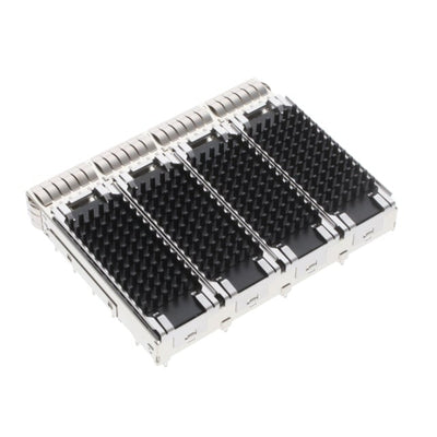 2170745-2 by TE Connectivity AMP Connectors - CONNECTOR QSFP28 CAGE 1X4 W/HSINK R/A