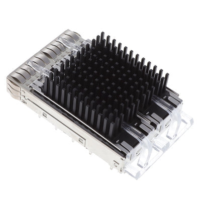 2170808-3 by TE Connectivity AMP Connectors - CONNECTOR QSFP28 CAGE 1X2 W/HSINK R/A