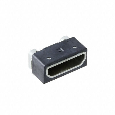 2173157-3 by TE Connectivity AMP Connectors - CONNECTOR RECPT USB2.0 MICRO B SMD R/A
