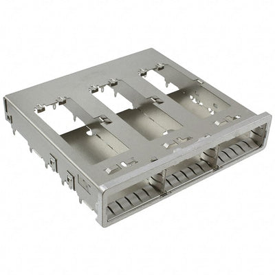 2173238-1 by TE Connectivity AMP Connectors - CONNECTOR ZQSFP+ CAGE 1X3 PRESSFIT RA