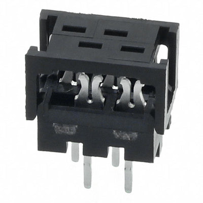 2178713-4 by TE Connectivity AMP Connectors - CONNECTOR DIP HDR IDC 4POS VERT