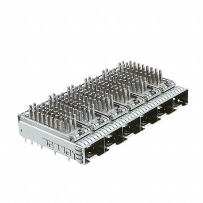 2198235-3 by TE Connectivity AMP Connectors - CONNECTOR SFP+ CAGE 1X6 W/HSINK R/A
