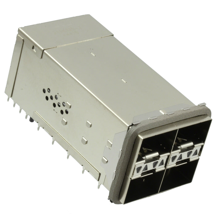 2198325-2 by TE Connectivity AMP Connectors - CONNECTOR ZSFP+ RCP W/CAGE 2X2 80P RA