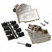 2198618-9 by TE Connectivity AMP Connectors - CONNECTOR BACKSHELL 9P 45DEG SHLD SLV
