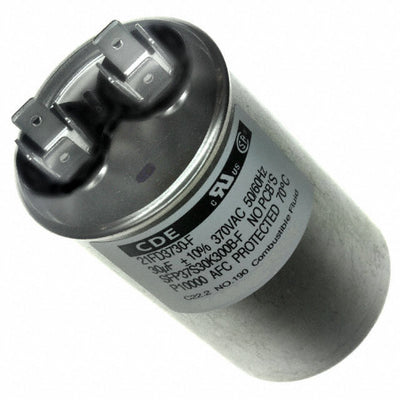 21FD3730-F by Cornell Dubilier Electronics (CDE) - FILM CAPAC 30UF 10% 370VAC RADIAL