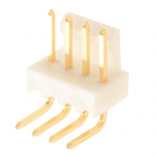 0022122044 by Molex - CONNECTOR HEADER R/A 4POS 2.54MM