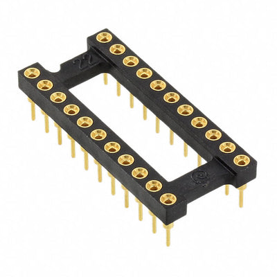 22-4518-11 by Aries Electronics - CONNECTOR IC DIP SOCKET 22POS GOLD