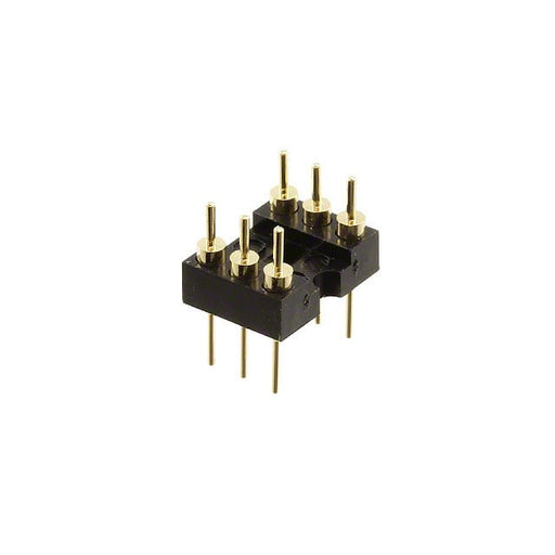 220-1-06-003 by CNC Tech - CONNECTOR HDR DIP MALE PIN 6POS GOLD