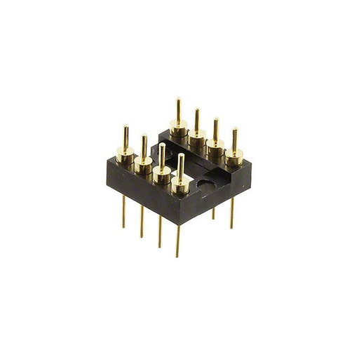 220-1-08-003 by CNC Tech - CONNECTOR HDR DIP MALE PIN 8POS GOLD