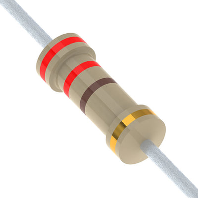 CFR25SJT-52-220R by YAGEO - RESISTOR 220 OHM 5% 1/4W AXIAL