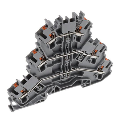 2202-3201 by WAGO Corporation - TRIPLE DECK TERM BLOCK WITH PUSH