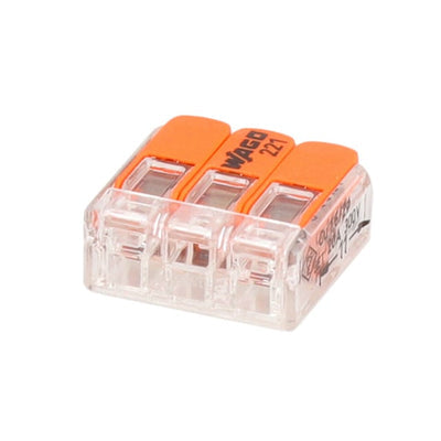 221-413/VE00-2500 by WAGO Corporation - SPLICE LEVER 24-12AWG 3POS