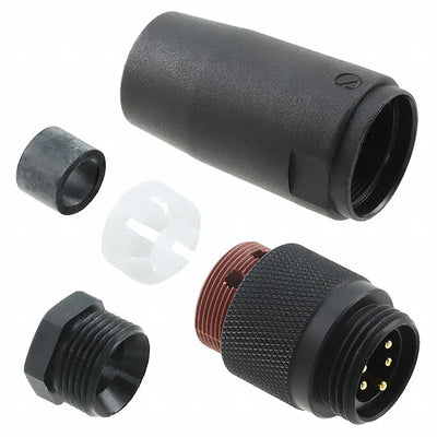 221LR16 NC032 by Alpha Wire - CONNECTOR PLUG MALE 5POS GOLD SCREW