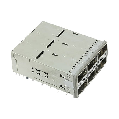 2214565-1 by TE Connectivity AMP Connectors - CONNECTOR ZQSFP+ RCP CAGE 2X3 228P RA