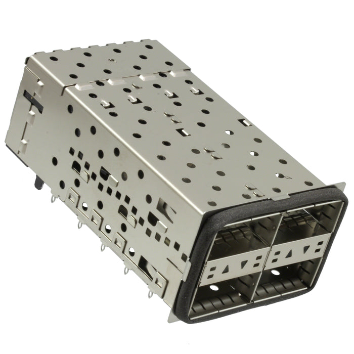 2214574-2 by TE Connectivity AMP Connectors - CONNECTOR QSFP+ RCPT CAGE 1X4 152P RA