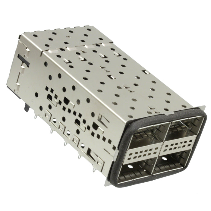 2214574-4 by TE Connectivity AMP Connectors - CONNECTOR QSFP+ RCPT CAGE 1X4 152P RA