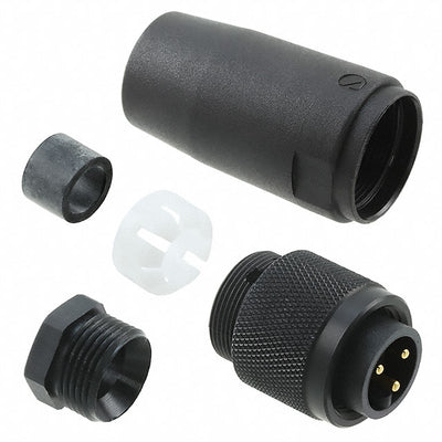 222PR16 NC032 by Alpha Wire - CONNECTOR PLUG MALE 3POS GOLD SCREW