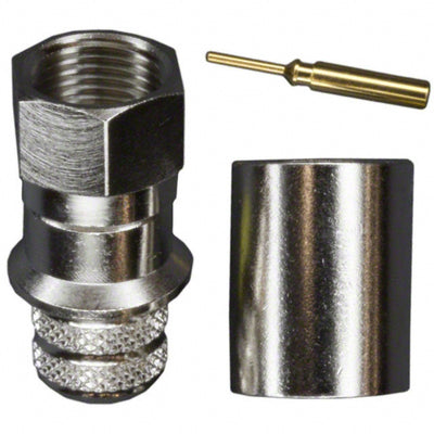 222175 by Amphenol RF - CONNECTOR F PLUG STR 75 OHM CRIMP