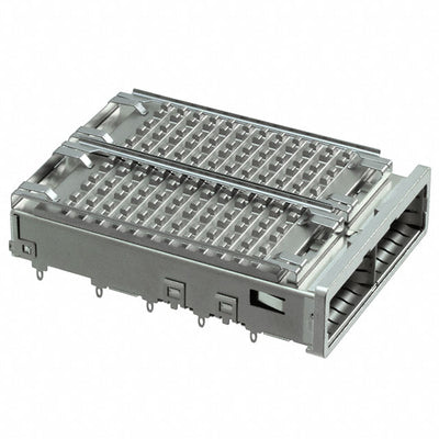 2227103-1 by TE Connectivity AMP Connectors - CONNECTOR ZQSFP+ CAGE 1X2 W/HSINK R/A