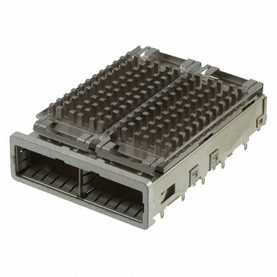 2227103-2 by TE Connectivity AMP Connectors - CONNECTOR ZQSFP+ CAGE 1X2 W/HSINK R/A