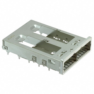 2170805-5 by TE Connectivity AMP Connectors - CONNECTOR QSFP28 CAGE 1X2 PRESSFIT RA