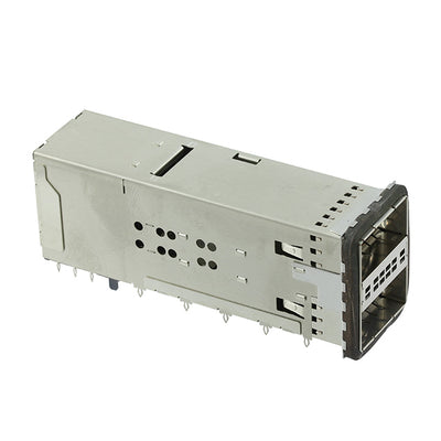 2227224-1 by TE Connectivity AMP Connectors - CONNECTOR ZQSFP+ RCPT CAGE 2X1 76P RA
