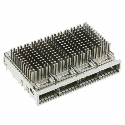2227249-3 by TE Connectivity AMP Connectors - CONNECTOR ZQSFP+ CAGE 1X4 W/HSINK R/A