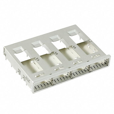 2170744-1 by TE Connectivity AMP Connectors - CONNECTOR QSFP28 CAGE 1X4 PRESSFIT RA