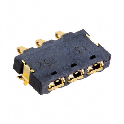 2229056-1 by TE Connectivity AMP Connectors - CONNECTOR SPRING BATTERY 3POS R/A SMD