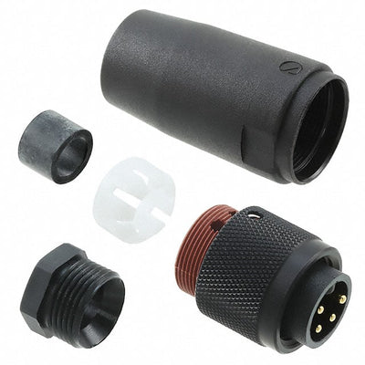 223PR9 NC032 by Alpha Wire - CONNECTOR PLUG MALE 4POS GOLD SCREW