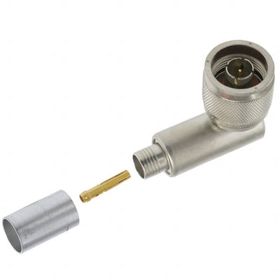 225014-3 by TE Connectivity Aerospace, Defense and Marine - CONNECTOR N PLUG R/A 50 OHM CRIMP
